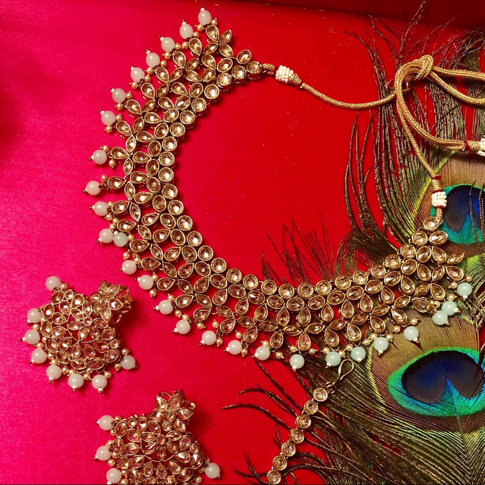 ✨ **CLOSE OUT- Final Items** ✨ bridal Indian pakistani kundan polki jewelry set